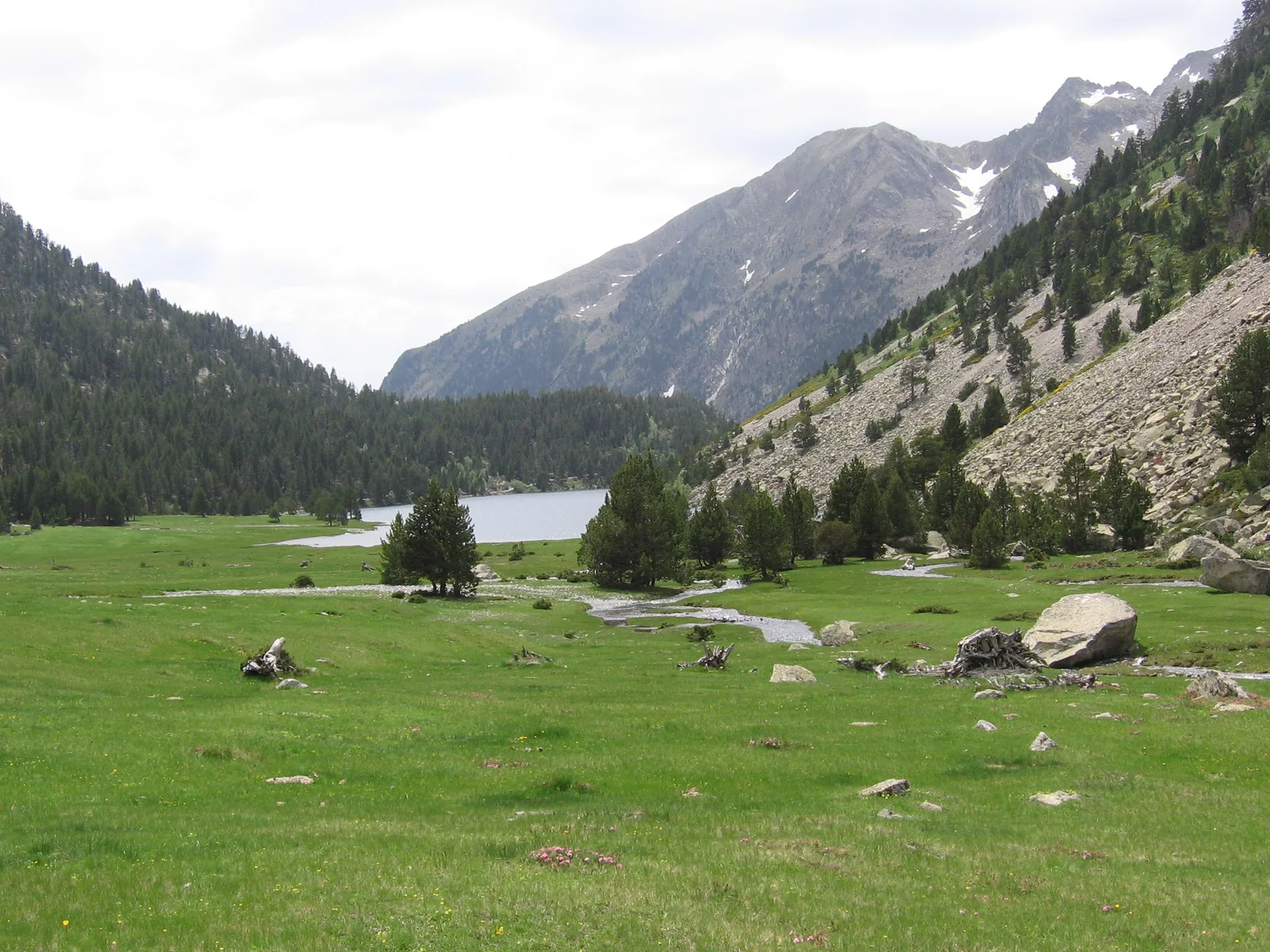 Estany Llong en el corazón del Parque Nacional de Aigüestortes