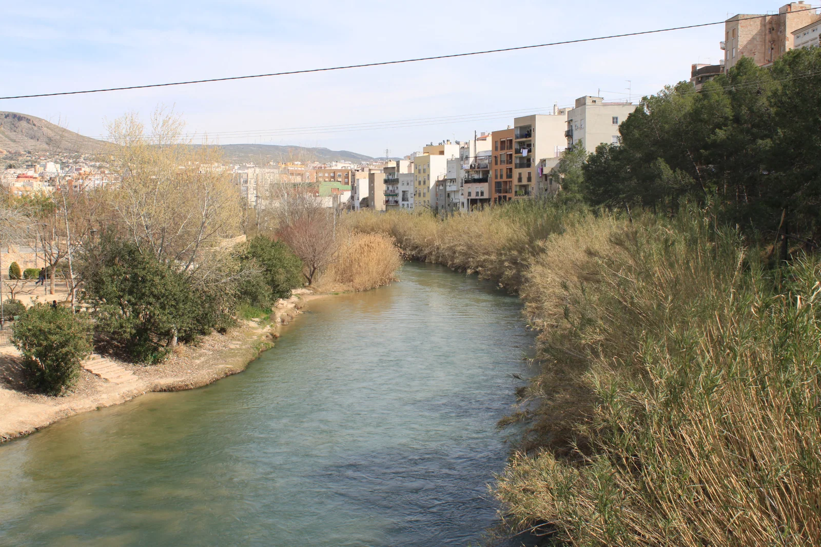 El río Segura a su paso por Cieza, el protagonista que excavó el Cañón de los Almadenes