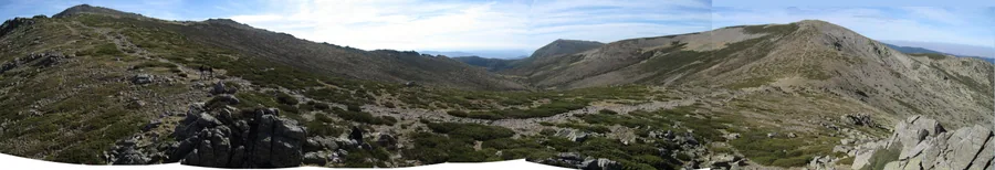 Panorámica de la Cuerda Larga en Sierra de Guadarrama