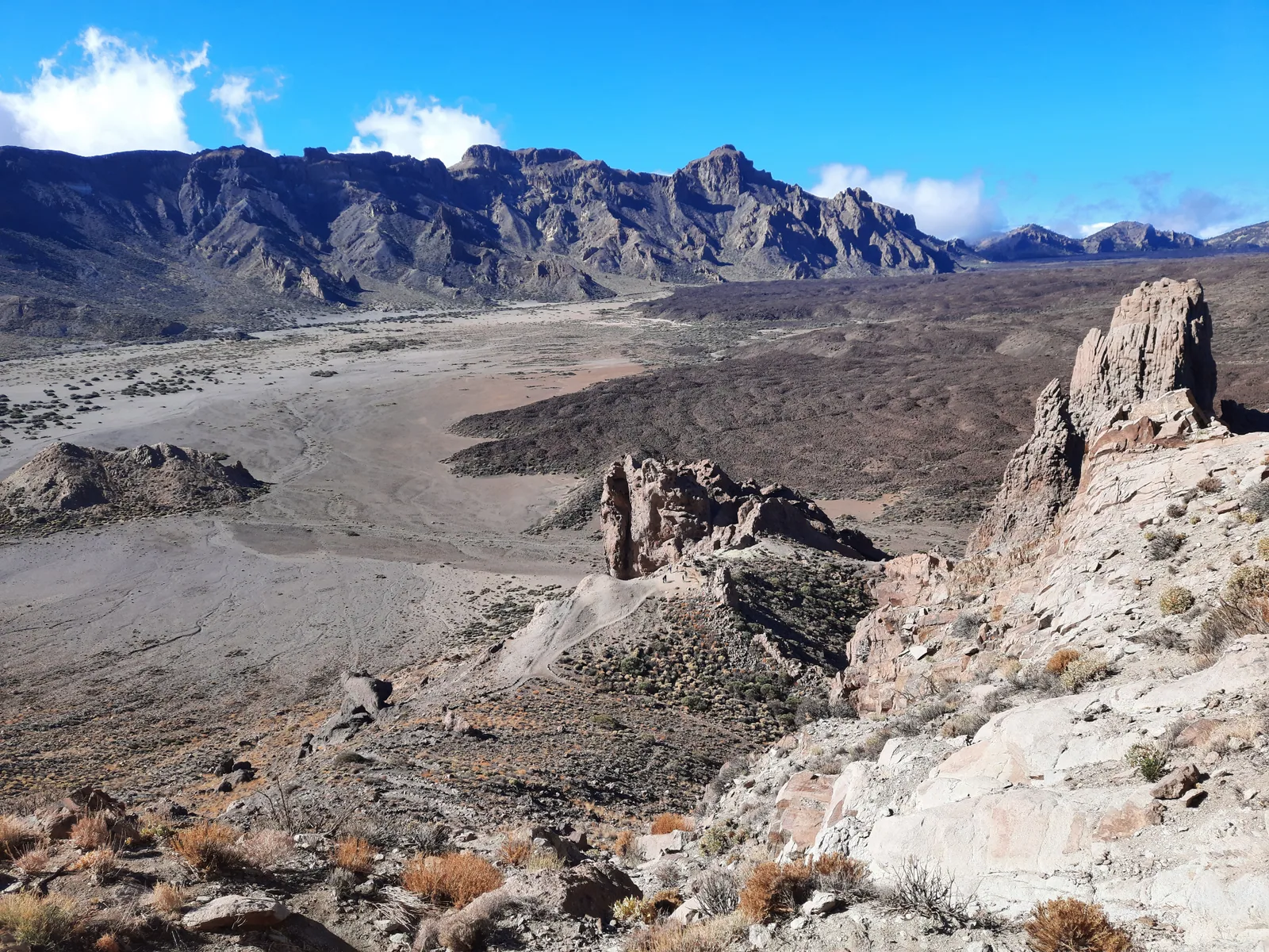El llano de Ucanca visto desde los Roques de García